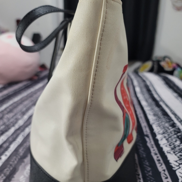 Kate Spade Hot Sauce Coated Canvas Tote, Good Used Condition - Picture 6 of 16